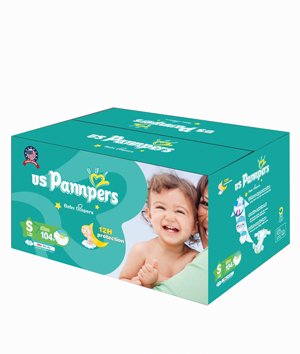 uspannpers全芯體大環腰紙尿褲盒裝S碼104片